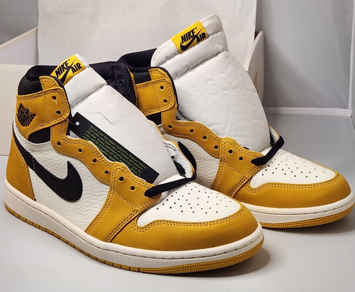 NEW Nike Retro 1985 Air Jordan 1 Retro OG High Yellow Ochre