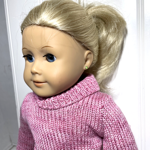 Maglione American Girl Truly Met accogliente occhi azzurri biondo con completo - Foto 3 di 12
