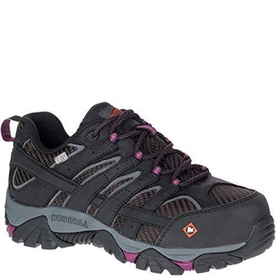MERRELL WORK Women's Moab 2 Vent Composite Toe Waterproof Work Boot Black - J157