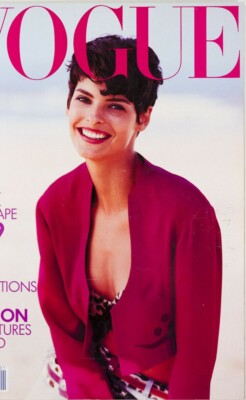 vogue paris1987 スーパーモデル LINDA 小冊子広告付き LINDA EVANGELISTA x PETER LINDBERGH Cindy Crawford JULIE CHRISTIE