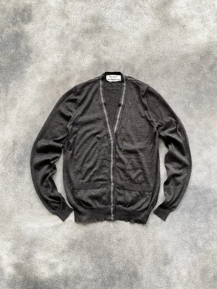 AW 2009 Yves Saint Laurent кашемир кардиган v-образным вырезом свитер женщин размер S - Изображение 2 из 4