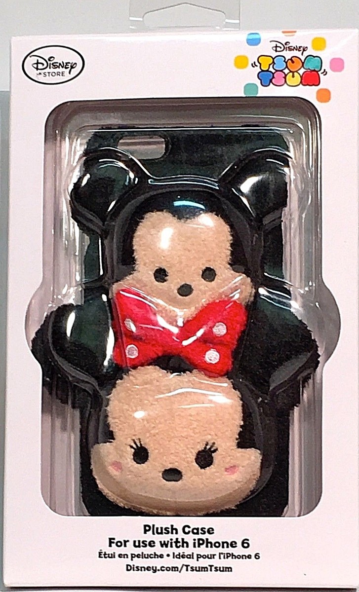 RARE Disney Store MICKEY & MINNIE MOUSE Tsum Tsum Plush 3D iPhone
