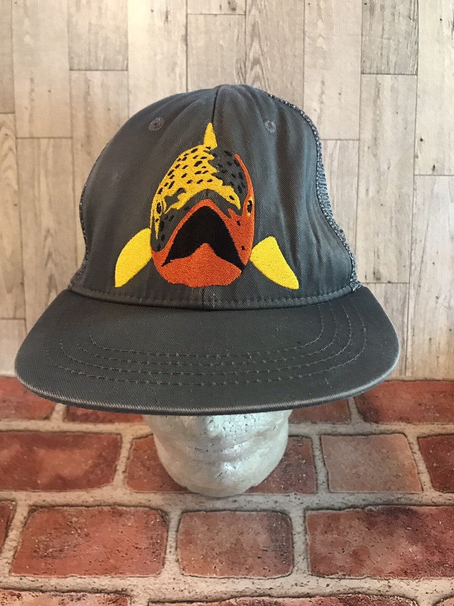 Golden Dorado Mens Mesh Trucker Hat Snapback Trout Fly Fishing Cap