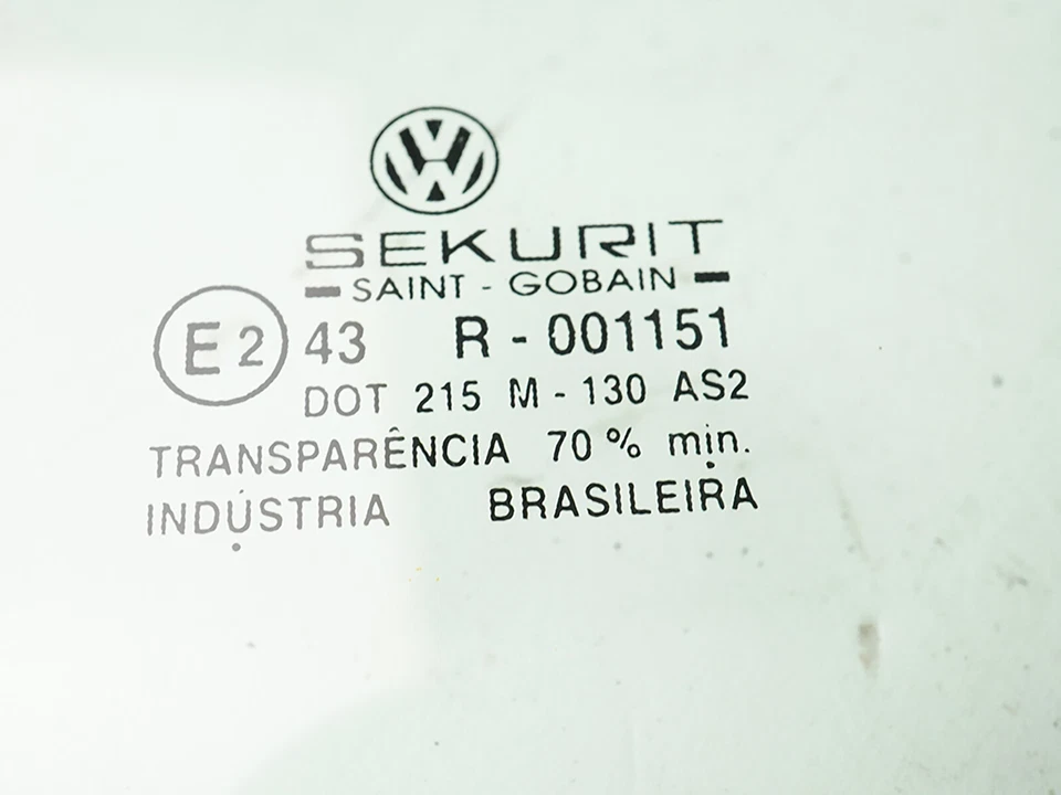 1999 - 2011 Volkswagen Golf Window Glass Door Rear Right Rh Side 43R001151 Foto 4 de 4