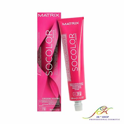 Matrix Socolor Beauty Permanent Cream Hair Color 90ml (Various Shades) + TRACKED