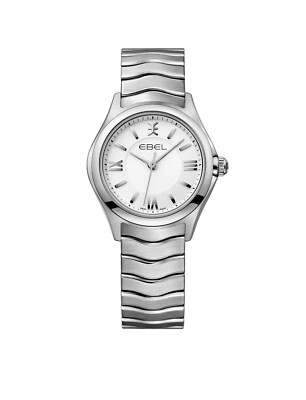 Brand New Ebel Women's Wave Stainless Steel Bracelet Wristwatch 1216374