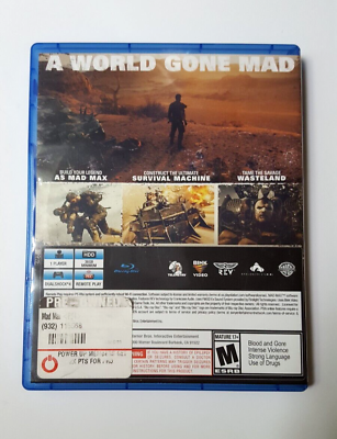 Mad Max - PS4 - Brand New, Factory Sealed