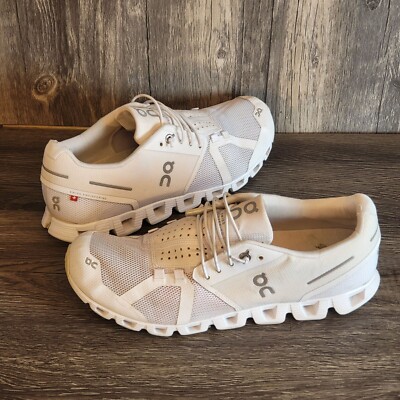 On Cloud 5 Womens 9.5 Running Shoes Size White Mesh Swiss Engineering