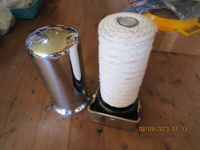 EPS 60 R  ''OILGUARD''  OIL FILTER X 1 , CHROME , MADE IN U.S.A. NEW OLD STOCK.