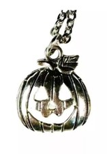 Pumpkin charm necklace  earrings set - Jewelry, Fall, Halloween, Jack-o-lantern