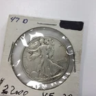 1947-D  Walking Liberty Half Dollar F-VF. 90% Silver.  C0841