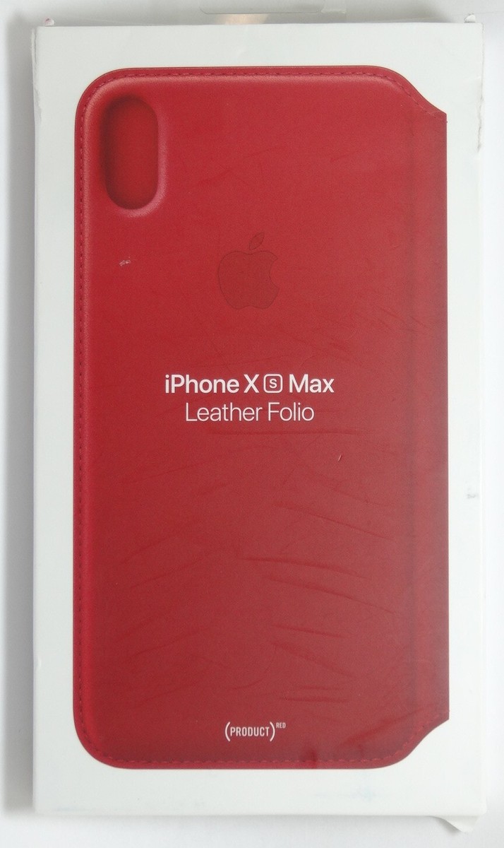 iPhone - iPhone XS Maxレザーフォリオ - (PRODUCT)RED Genuine Apple - iPhone XS Max Leather Folio - (PRODUCT)RED