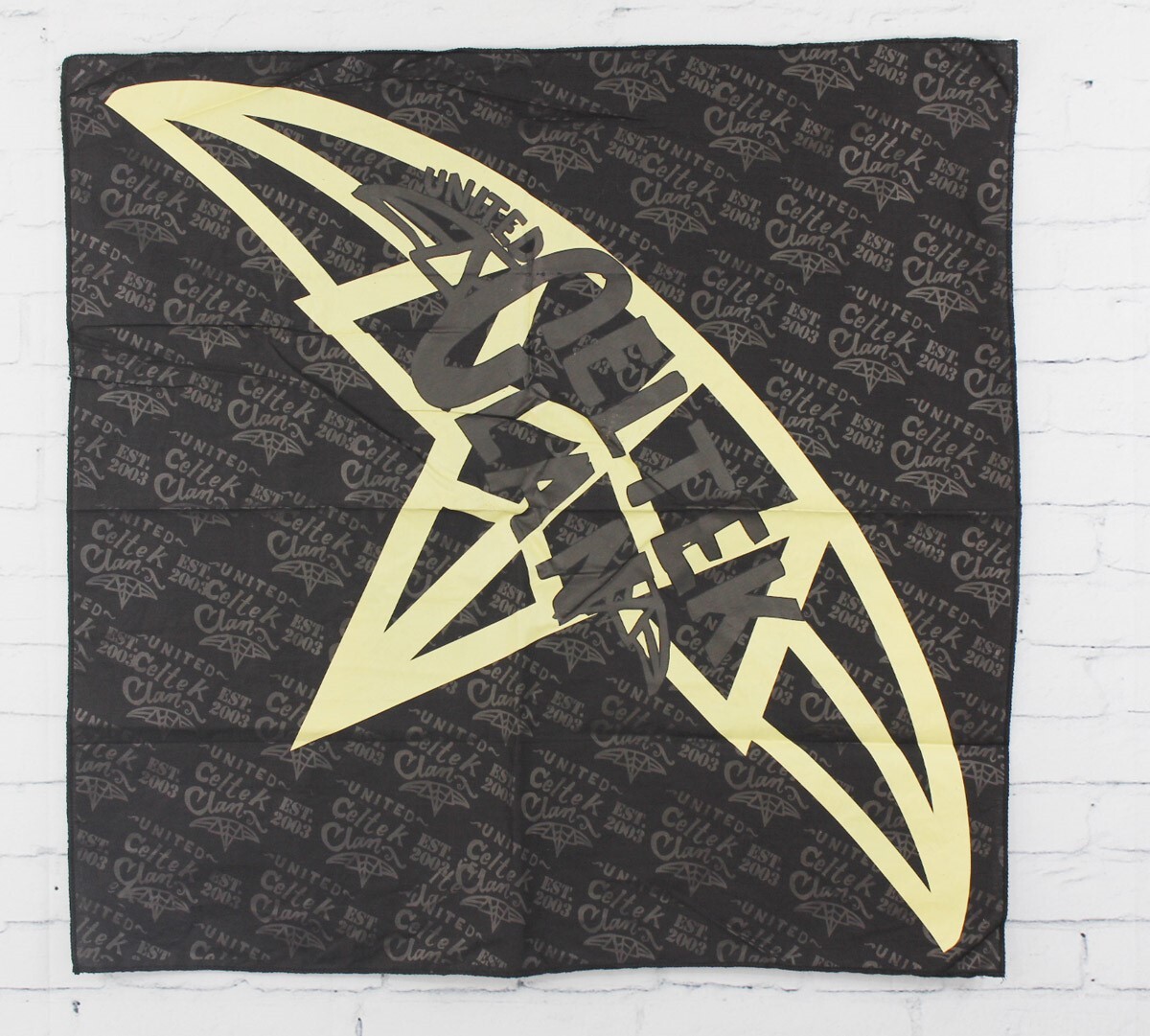 Новая утепленная хлопковая бандана-маска для лица с принтом Celtek Clan Havoc черный желтый 1890₽