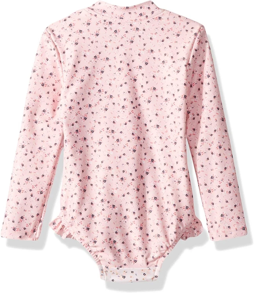 Seafolly Girls' 185142 Long Sleeve Surf Tank One Piece Swimsuit Size 2 - Image 2 of 2