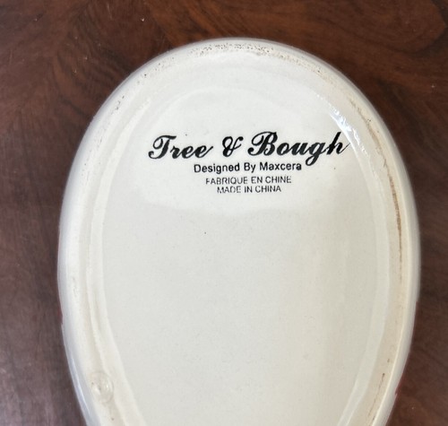 Maxcera Tree And Bough Christmas Spoon Rest Large 10.5” NEW - Picture 6 of 8