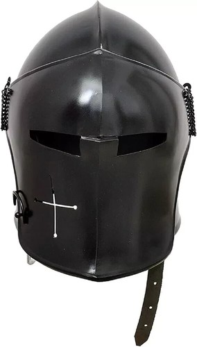 Tempelritter Mittelalter Rüstung Helm Barbuta Kreuzritter Helm LARP