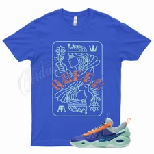 Royal QUEEN T Shirt for N Cosmic Unity Amalgam Blue Teal Orange 