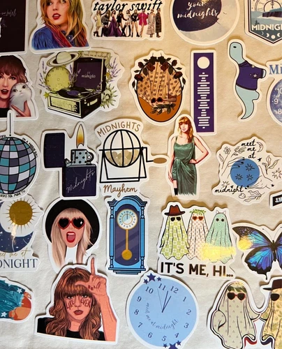 100 Stück Taylor Swift Aufkleber Party Gastgeschenke, Wasserflasche, Deko, Musik - Bild 8 von 9