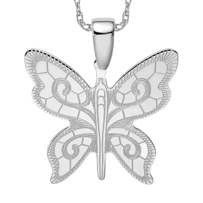 Solid Beat 「butterfly pendant」 silver925 925 Silver Butterfly Pendant Necklace - Etsy