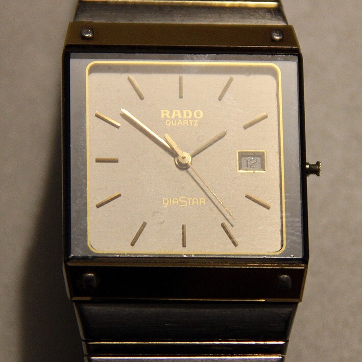 Working RADO DIASTAR men wrist Vintage 1990 Watch Ceramic