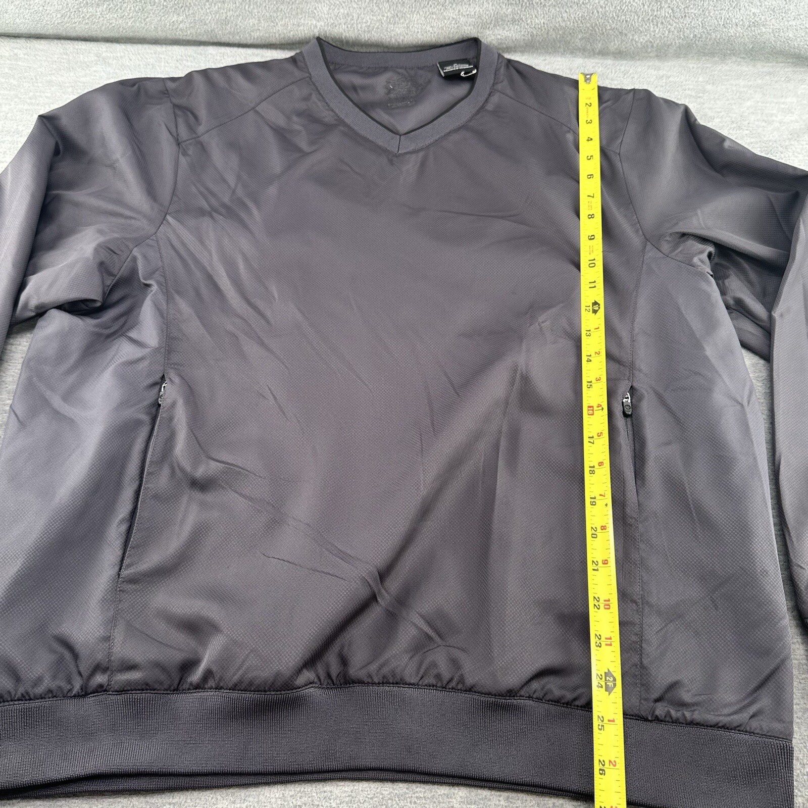 AHEAD AUTHENTIC - Golf V-Neck Blue Pullover Windb… - image 5