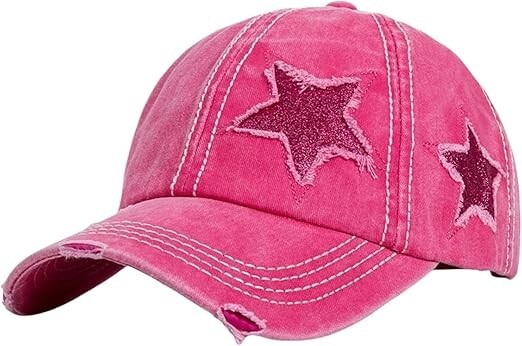 Cappello da donna pony alto coda di cavallo berretto da baseball ragazza disordinato panino berretti 2 cappelli inclusi