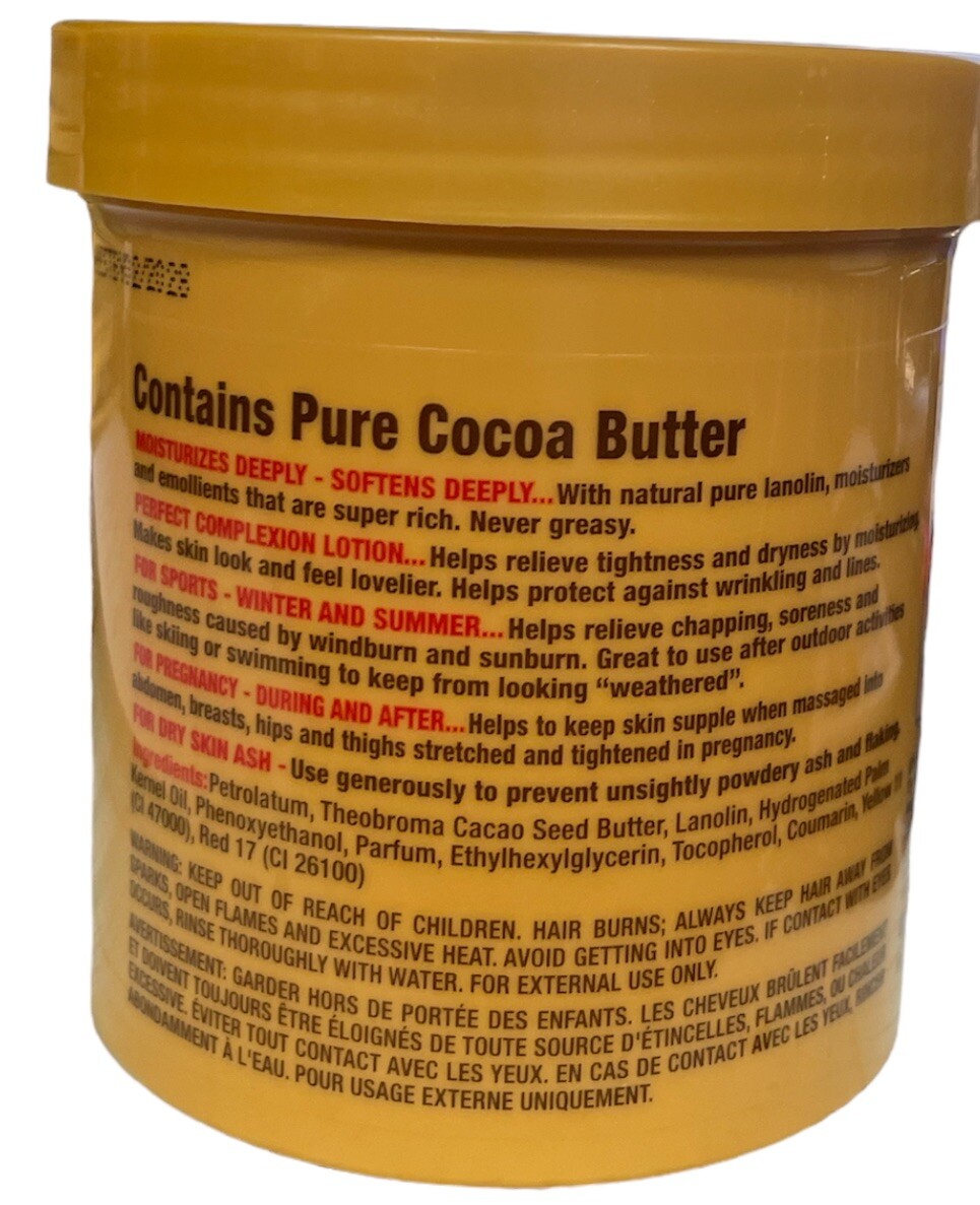 Red Fox Tub O'Butter Cocoa Butter, Moisturizing Creme, 12oz