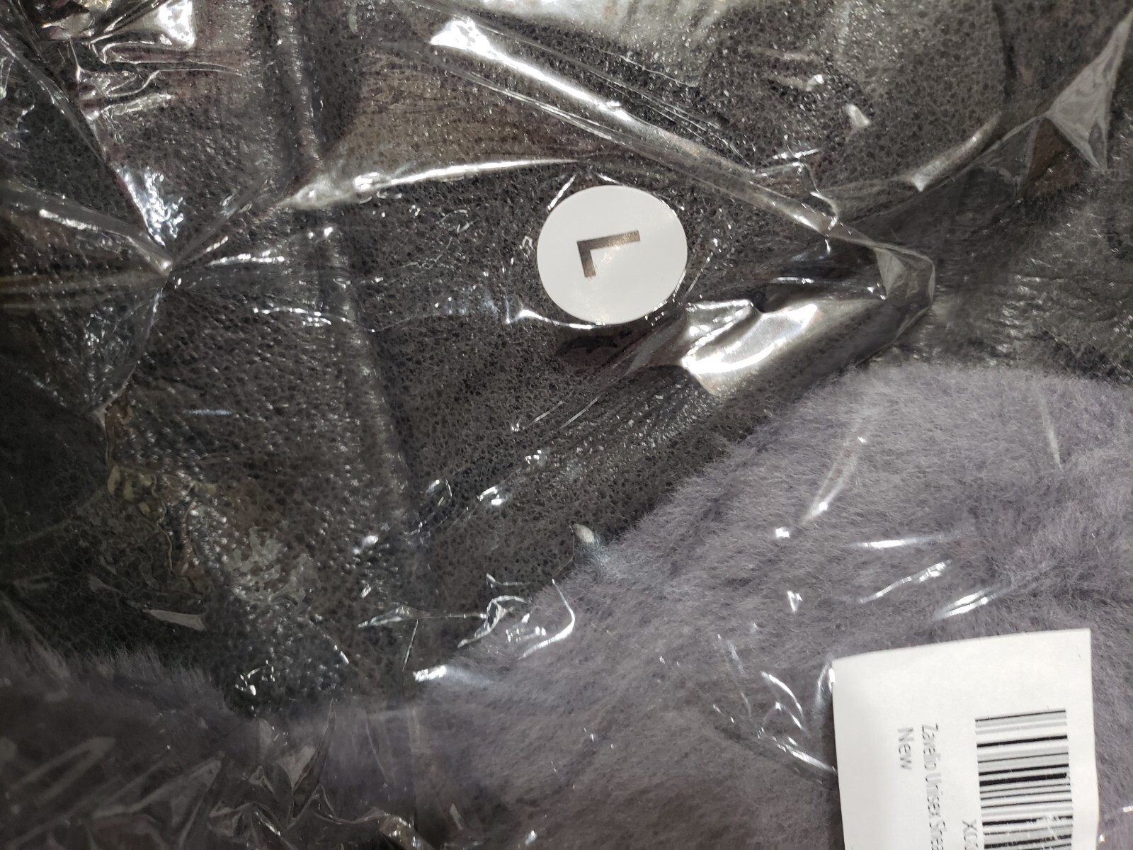 ZAVELIO Aviator UNISEXBomber Trapper Leather Shearling  Fur Hat LIGHTBLUE  L