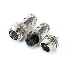 GX16 2-Pin 16mm Socket  Plug Aviation Plug Male Female Panel Metal Connector