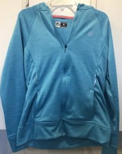 NWT RBX Performance Women  s BABY BLUE Size L W/ Thumbholes Full Zip Sweatshirt