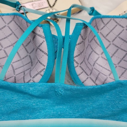 NWT Victoria's Secret Lightly Lined Semi Demi Ombre Blue Bra 32D - Picture 11 of 11