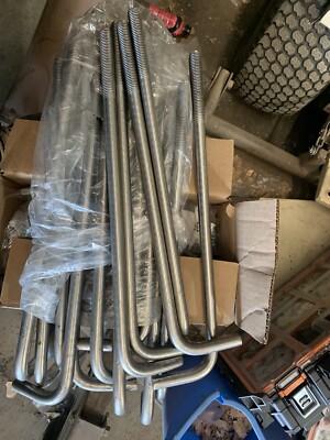 3/4 bent stainless steel anchor bolts18   long 4  threads