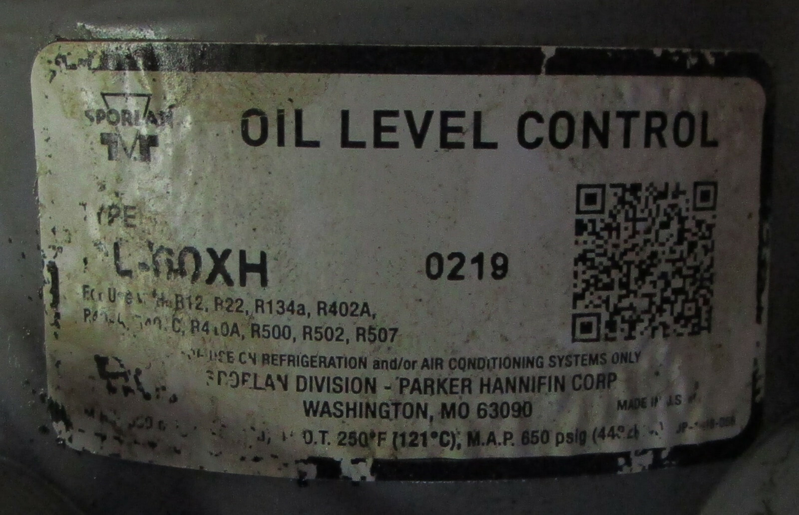 Sporlan Oil Level Control OL60XH R219 R12, R22, R134A, R402A, R410A, R500, R502 eBay