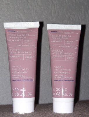 Korres Apothecary Wild Rose Night Brightening Sleeping Facial 1 x 20ml Neu  