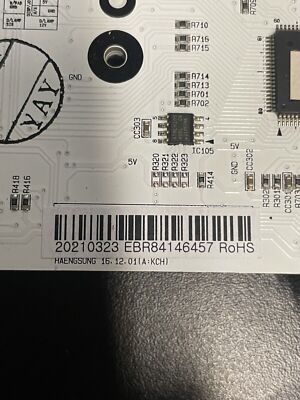 LG Refrigerator User Interface Board EBR84146457 |WM1363
