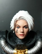 HEAD ONLY Custom Painted Mcfarlane Toys Warhammer 40k Sisters of Battle Head 