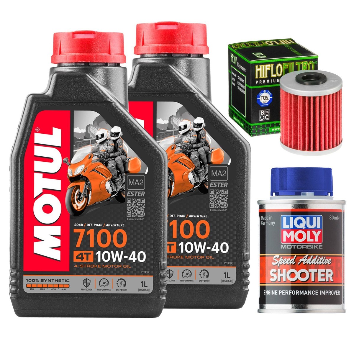 Mf5964 Oil Change Motul 7100 + Filter + Additive Kawasaki Kxf 450