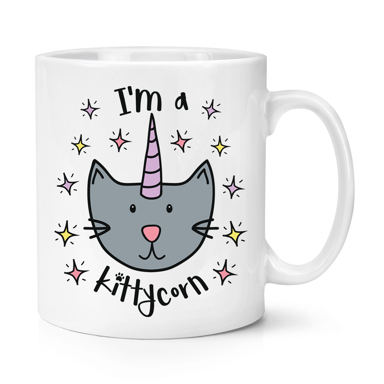 Luna I'm A Kittycorn 10oz Mug Cup - Cat Unicorn Kitten Caticorn Funny