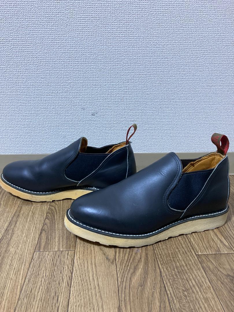レッドウィング 8142《ROMEO！》Side Gore Boots REDWING Red Wing 8142 Romeo Side Gore Boots 7.5E Black #0127