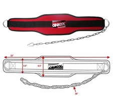 Weightlifting Dip Belt Lumbar Support Belt Gym Strength Training Equipment