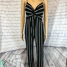 Hello Miss Black and White Jumpsuit - L