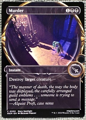 mkm mtg cards Play Booster Pack (36) then put a +1/+1 counter on it for each card put into your graveyard this way. MtG Murders at Karlov Manor