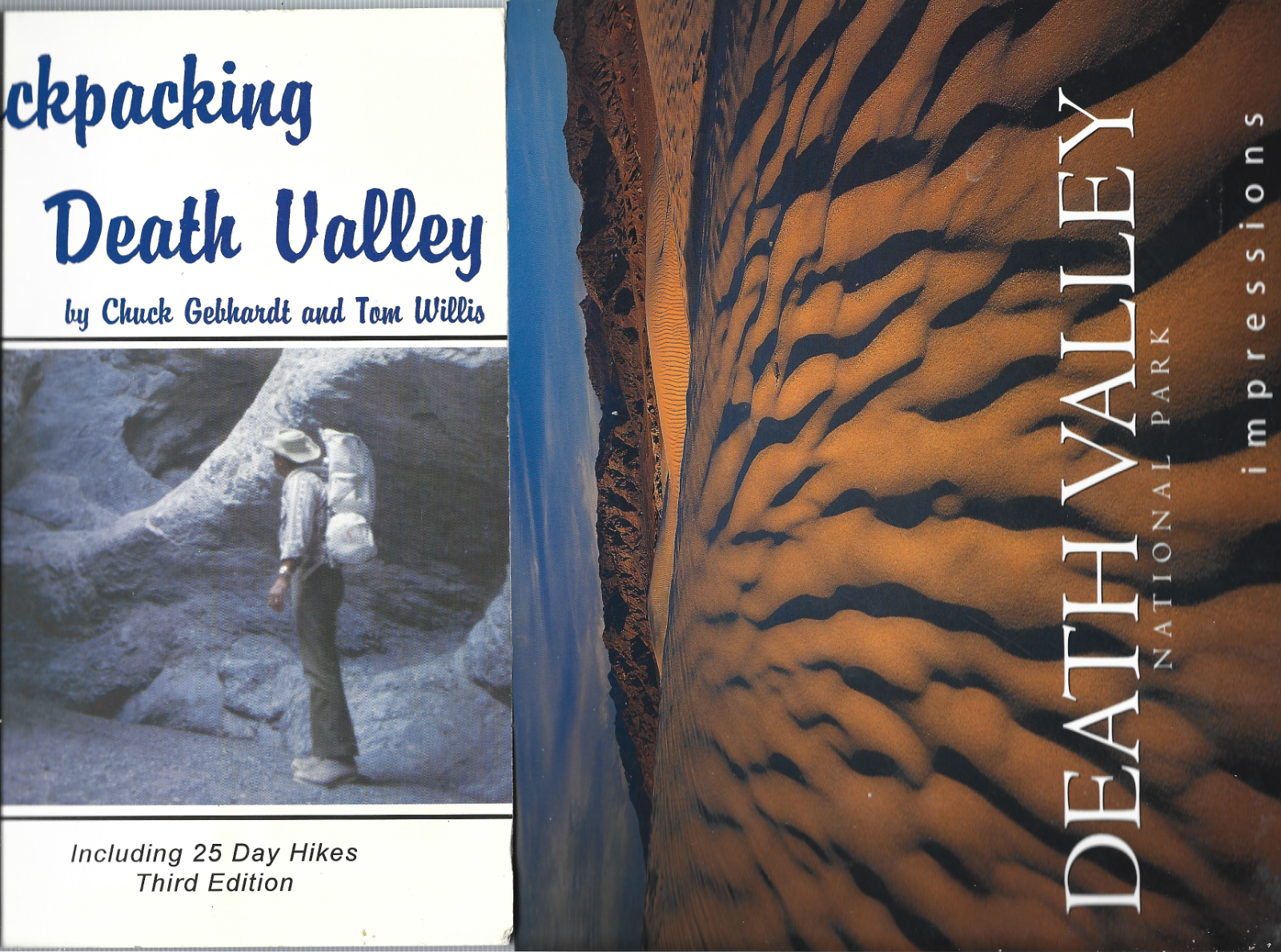 Lot of 2 Books-Backpacking Death Valley & Death Valley National Park ...