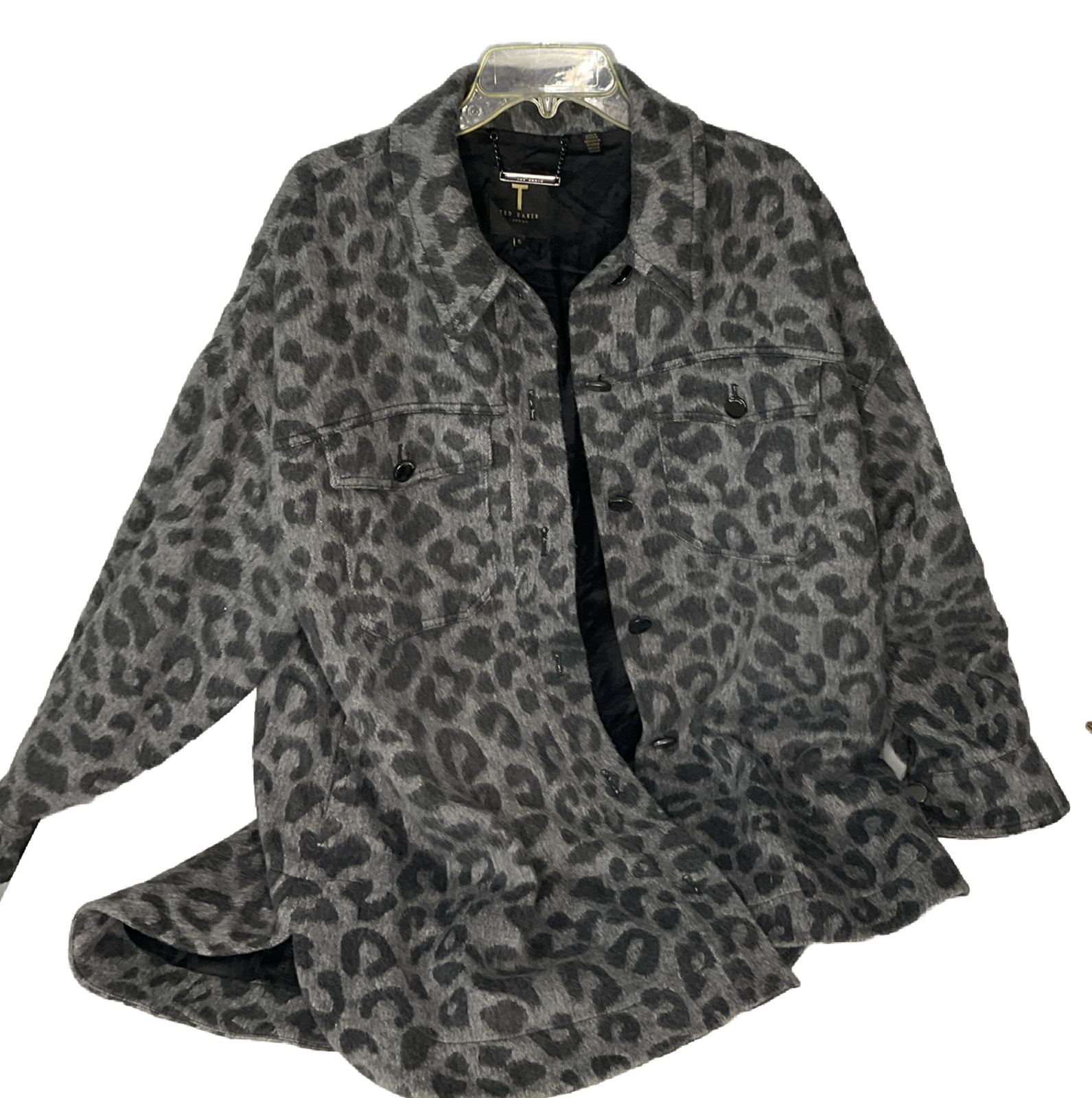 Ted Baker Jacket Shacket Ebrill Oversized Animal … - image 9