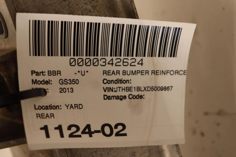 LEXUS GS350 GS450H 2013-2020 PARACHOQUES TRASERO REFUERZO BARRA DE CHOQUE SOPORTE OEM Foto 4 de 4