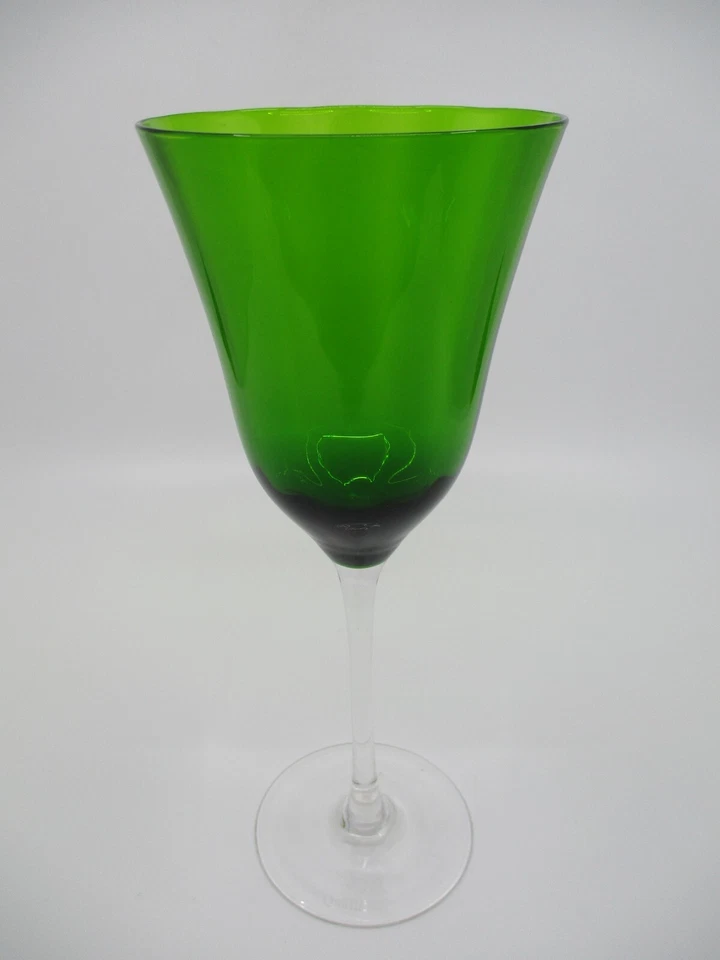 QUALIA MERIDIAN GREEN WATER GOBLET - 9 3/8" 0411D