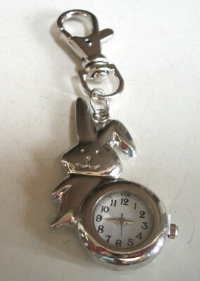 Boy's or girl's number dial Cool Rabbit clip on keychain fashion fun watch