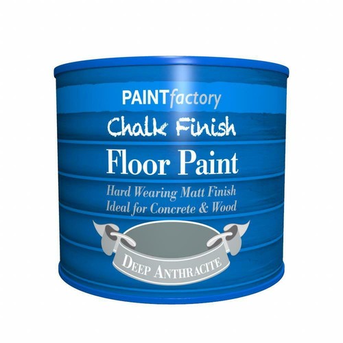 Deep Anthracite Matt Finish Chalky Chalk Floor Paint for Concrete