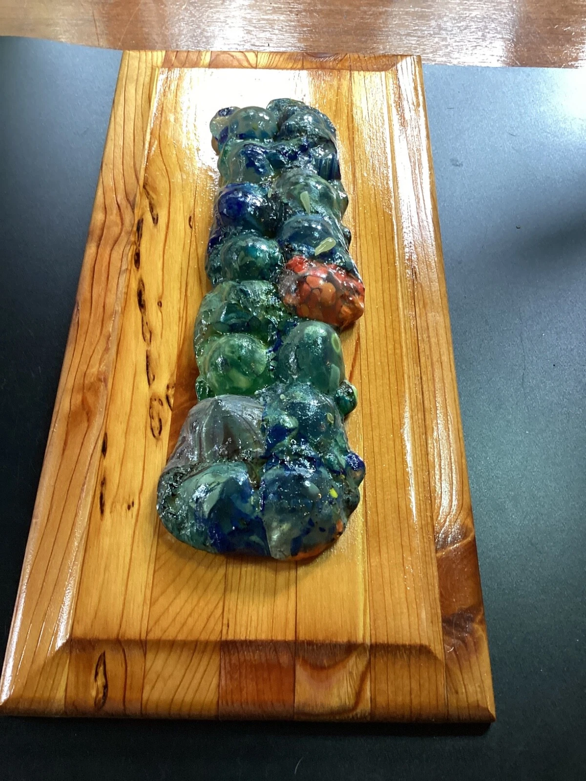 UNIQUE WALL ART SCULPURE ARTISAN MADE FUSED BLOWN GLASS