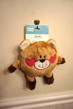 ZIPPYPAWS DOG TOY VALENTINE BRAINEY BEAR IN LOVE   WITH SQUEAKER